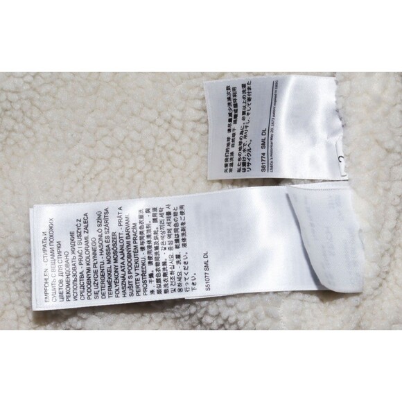 Levi’s Womens Corduroy Cropped Tan Sherpa Fleece Lined Trucker Jacket Size Small - Picture 8 of 9